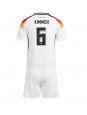 Německo Joshua Kimmich #6 Domácí dres pro děti ME 2024 Krátký Rukáv (+ trenýrky)